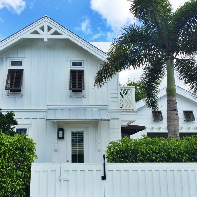 Naples Florida home with Bahama shutters