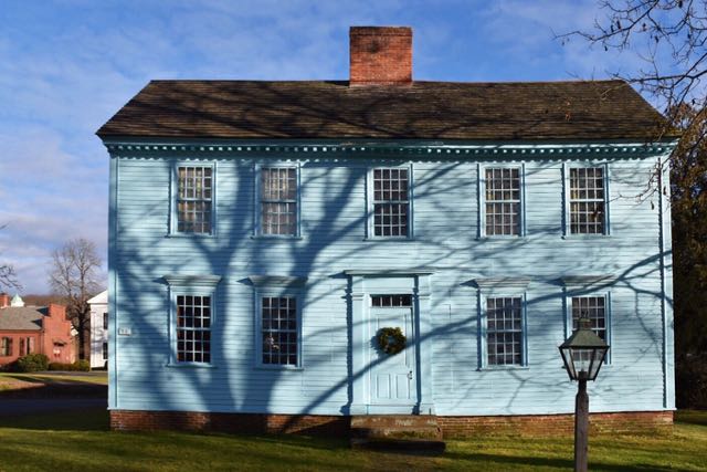 deerfield, massachusetts, wells-thorn house, blue